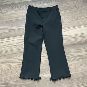 Zara Pom Pom pant black sz Med